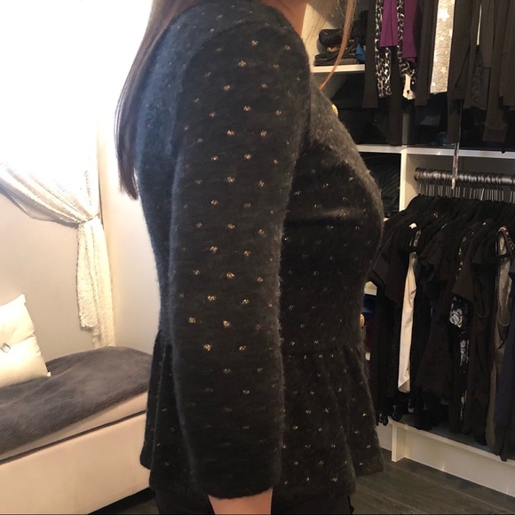 Peplum button up cardigan - Picture 6 of 7